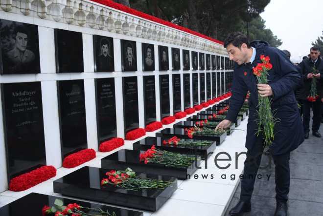 Азербайджанский народ чтит светлую память жертв трагедии 20 Января Азербайджан Баку 20 января 2023
